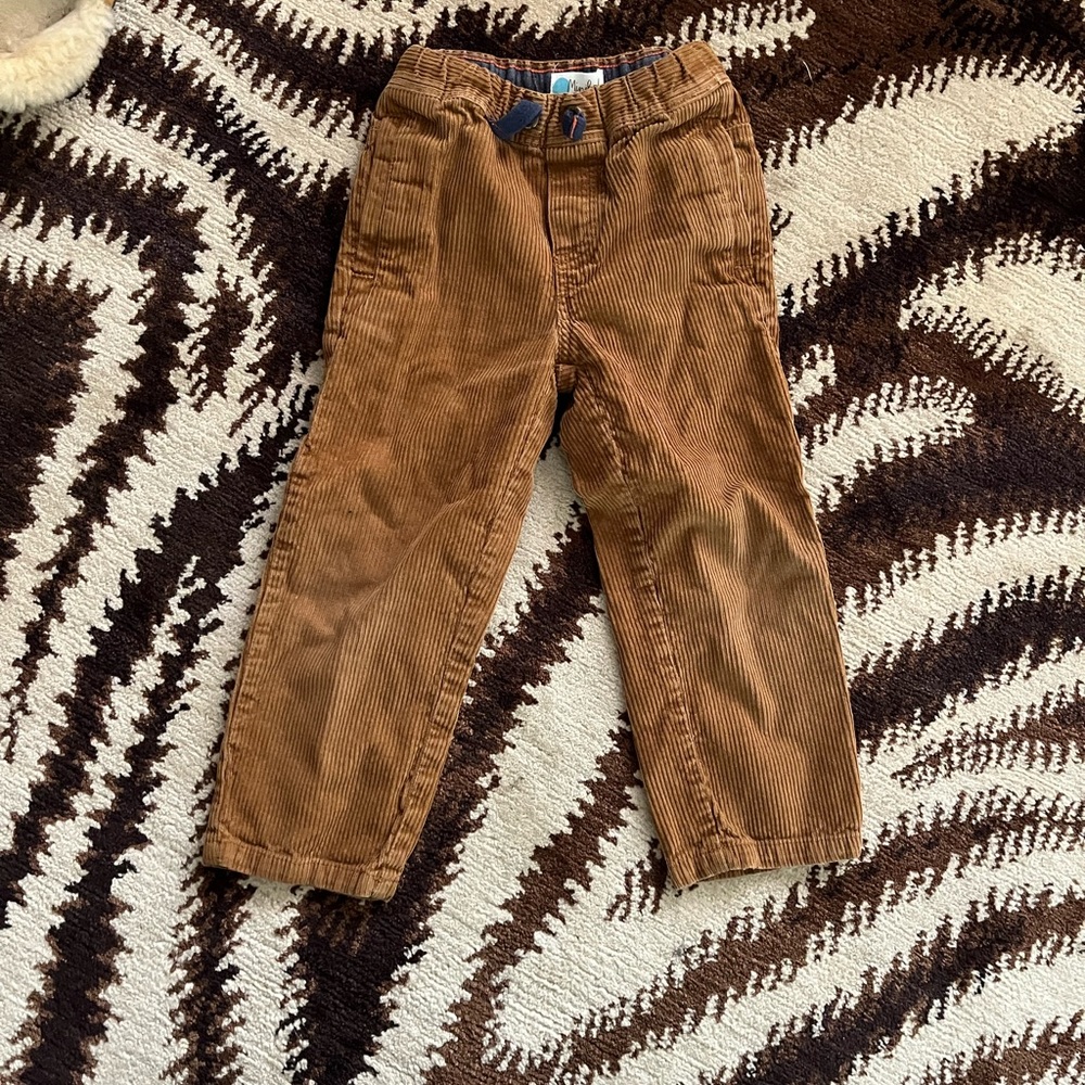 Boden brown corduroy draw string pants